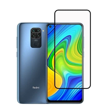 Защитное стекло LUX для Xiaomi Redmi Note 9 Full Сover черный 0,3 мм в упаковке
