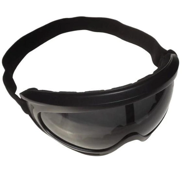 Защитные очки-маска на резинке с черными линзами (SD-GL-21-black-gray)