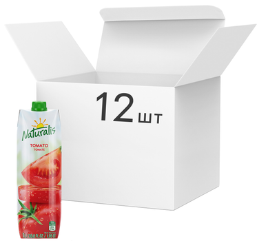 Упаковка соку Naturalis Томатний 1 л х 12 шт (7290011314279)