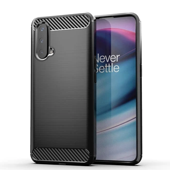 Чохол Lenuo Carbon Fiber для OnePlus Nord CE 5G Black