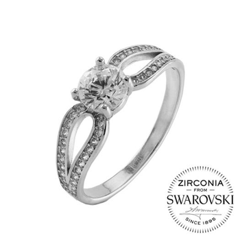 Нежное кольцо с камнями Swarovski Катрина UMAX 1856