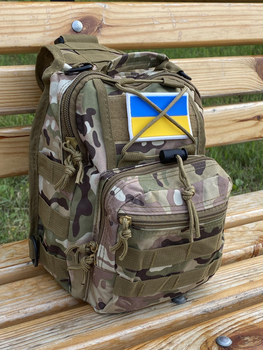 Тактический рюкзак сумка на плечо Tactic Backpack 10л 28х10х20 см (Камуфляж)
