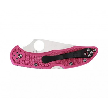 Ніж Spyderco Delica 4 Flat Ground Pink (C11FPPNS30V)