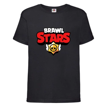 Футболка дитяча Бравл Старс (Brawl Stars) чорна 164 см