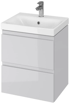 Тумба підвісна CERSANIT Moduo 50 S801-219 СЕТ B11 з умивальником 50 см сіра