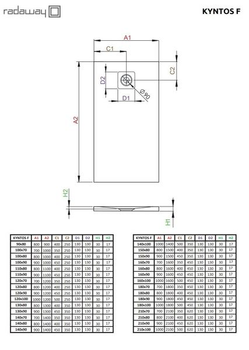 Душовий піддон RADAWAY Kyntos F 100x70 HKF10070-04