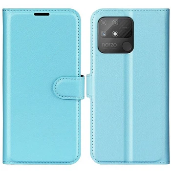 Классический чехол-книжка Deexe Book Type для Realme Narzo 50A - Blue