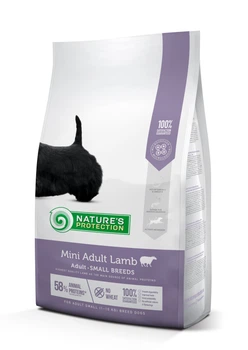 Сухой корм Nature's Protection Mini Adult Small Breeds With Lamb для взрослых собак маленких пород с ягненком 2 кг (арт NPS45734)