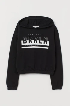 Худи BRKLN черный H&M 134-140см (40006267)