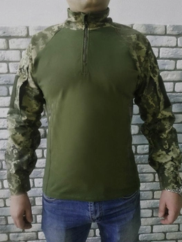 Військова тактична сорочка з довгим рукавом Убакс 62 Оліва Піксель