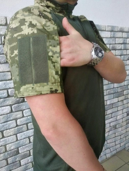 Военная тактическая рубашка с коротким рукавом Убакс 62 Хаки Пиксель