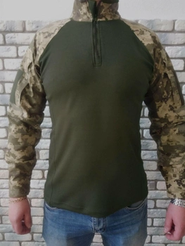 Військова тактична сорочка з довгим рукавом Убакс 48 Хакі Піксель