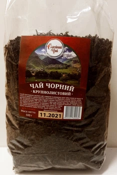 Черный крупнолистовой чай Семейный чай 500г в мягкой упаковке