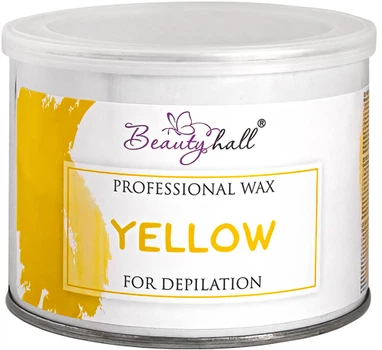 Віск для депіляції Beautyhall Yellow натуральний у банці 400 мл (BH_YE400) (5200384214238)