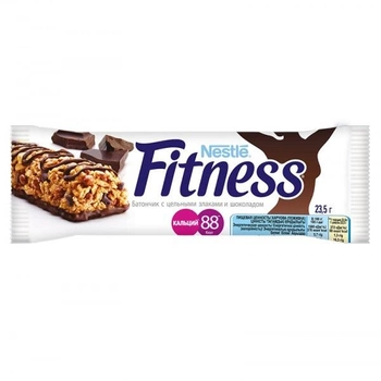 Батончик Fitness Nestle з цільними злаками та шоколадом 23.5г (5900020023308)