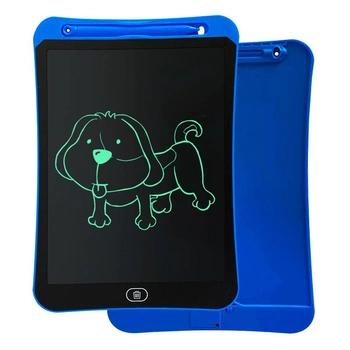 Графічний планшет кольоровий для малювання зі стілусом дитячий бездротовий LCD 8.5 дюймів Black-Blue (GP85BL)