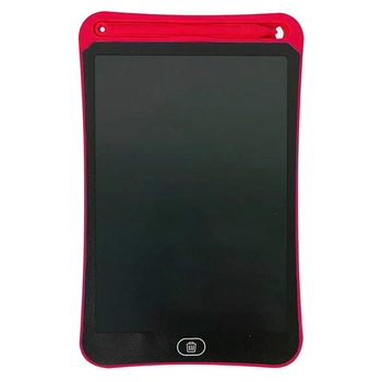 Графічний планшет кольоровий для малювання зі стілусом дитячий бездротовий LCD 8.5 дюймів Black-Red (GP85R)