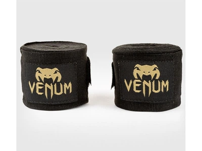 Бинти VENUM Kontact Boxing Handwraps 2,5 м (100'') чорний/золотий (4236)