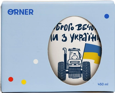 Чашка Orner Добрый вечер, мы с Украины 450 мл (orner-1667)