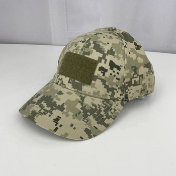 Тактическая боевая военная кепка с липучкой ВСУ Пиксель 7287 размер универсальный