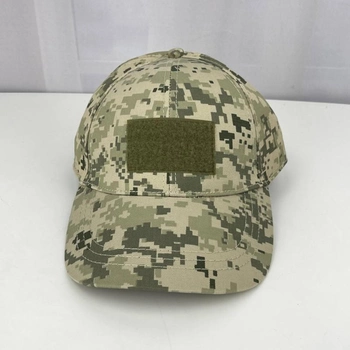 Тактична бойова військова кепка з липучкою ЗСУ Піксель 7287 розмір універсальний