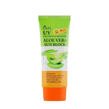 Солнцезащитный крем с алоэ Ekel Uv Aloe Sun Block SPF50+ PA++++ 70ml