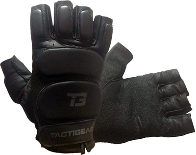 Перчатки тактические кожаные без пальцев Tactigear PS-8801 Patrol XL Black (8801BK5-XL)