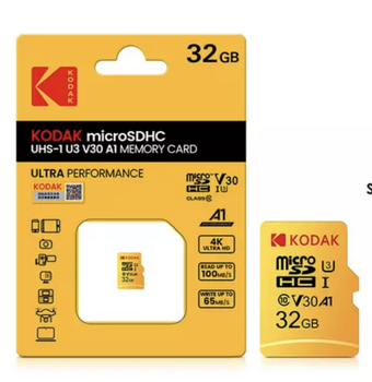 MicroSD Карта памяти Kodak UHS-L V30 A1 32Gb Class 10