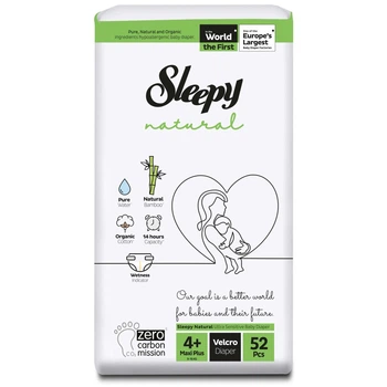 Подгузники детские Sleepy Natural 4+ maxi plus