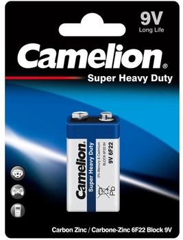 Батарейка Camelion Blue 1x1 шт (6F22-BP1B)
