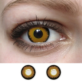Контактні лінзи ELITE Lens Медові 14.5 мм 2 шт оранжеві (N0063)