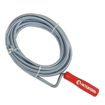 Трос для чистки труб 9мм*10м, пробивной наконечник INTERTOOL HP-1007