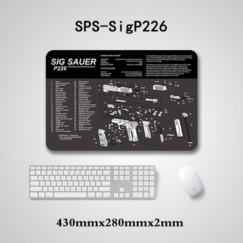 Килимок для чищення зброї SPS Si g226 з м'якою гумою Clefers Tactical (5002193)