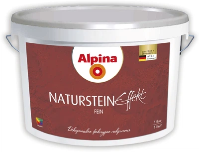 Шпаклівка декоративна Alpina Naturstein Effekt Fein, 14 кг (932080)