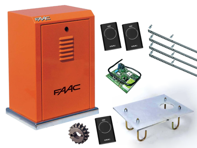 Автоматика для откатных ворот FAAC 884 MC KIT (створка до 3500 кг.) Без аксессуаров, 2 шт., 4 м
