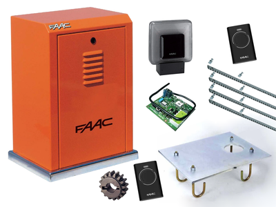 Автоматика для откатных ворот FAAC 884 MC KIT (створка до 3500 кг.) Сигнальная лампа, 2 шт., 4 м