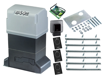 Автоматика для откатных ворот FAAC 844 ER KIT (створка до 1800 кг.) Сигнальная лампа, 3 шт., 6 м