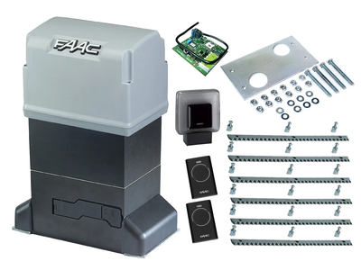 Автоматика для откатных ворот FAAC 844 ER KIT (створка до 1800 кг.) Сигнальная лампа, 2 шт., 6 м