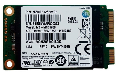 Накопичувач SSD 128GB Samsung PM851 mSATA TLC (MZMTE128HMGR) OEM