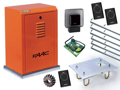 Автоматика для откатных ворот FAAC 884 MC KIT (створка до 3500 кг.) Сигнальная лампа, 3 шт., 6 м