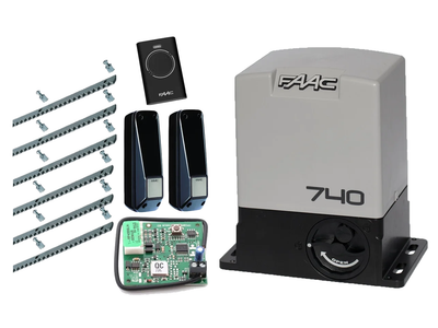 FAAC 740 KIT aвтоматика для откатных ворот (створка до 500 кг.) Фотоэлементы, 1 шт., 6 м