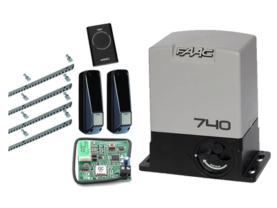 FAAC 740 KIT aвтоматика для откатных ворот (створка до 500 кг.) Фотоэлементы, 1 шт., 4 м