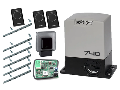 FAAC 740 KIT aвтоматика для откатных ворот (створка до 500 кг.) Сигнальная лампа, 3 шт., 6 м