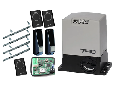 FAAC 740 KIT aвтоматика для откатных ворот (створка до 500 кг.) Фотоэлементы, 3 шт., 4 м