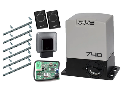 FAAC 740 KIT aвтоматика для откатных ворот (створка до 500 кг.) Сигнальная лампа, 2 шт., 6 м
