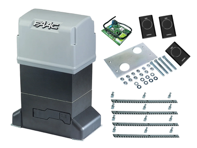 Автоматика для откатных ворот FAAC 844 ER KIT (створка до 1800 кг.) Без аксессуаров, 3 шт., 4 м