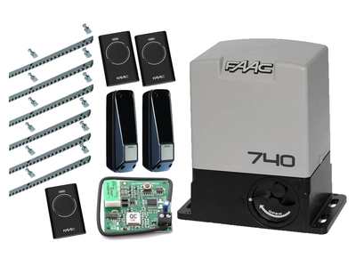FAAC 740 KIT aвтоматика для откатных ворот (створка до 500 кг.) Фотоэлементы, 3 шт., 6 м