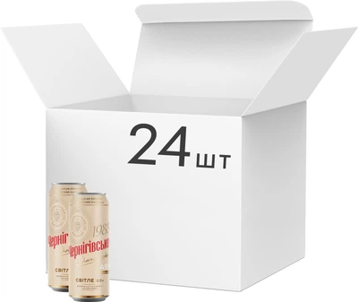 Chernigivske International пастеризоване світле фільтроване 0,5 л × 24
