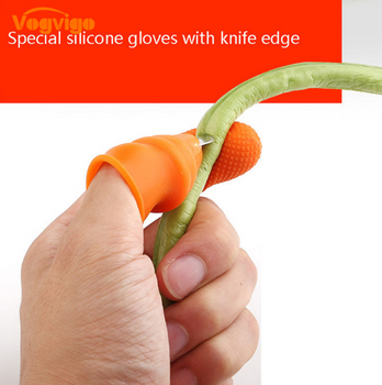 Острый нож на большой палец для удобной резки лозы Комплект для большого пальца с лезвием Vogvigo Оранжевый