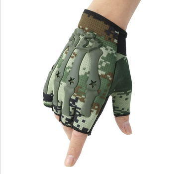 Перчатки беспалые тактические RUIN HAWK в стиле милитари камуфляж XL 03269